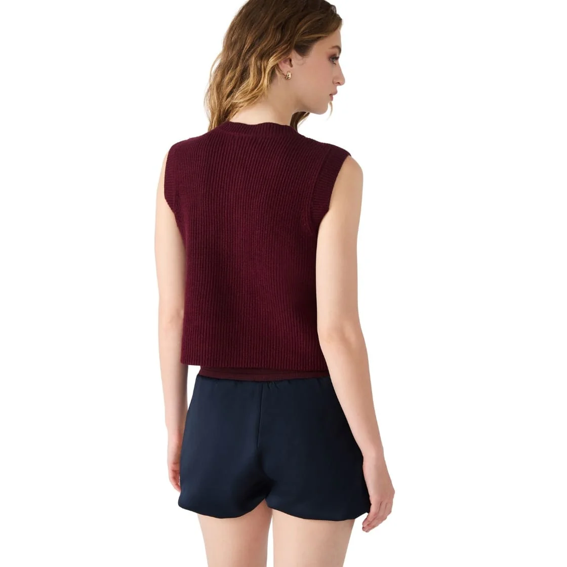 ALIYA SWEATER VEST WINE - Image 4