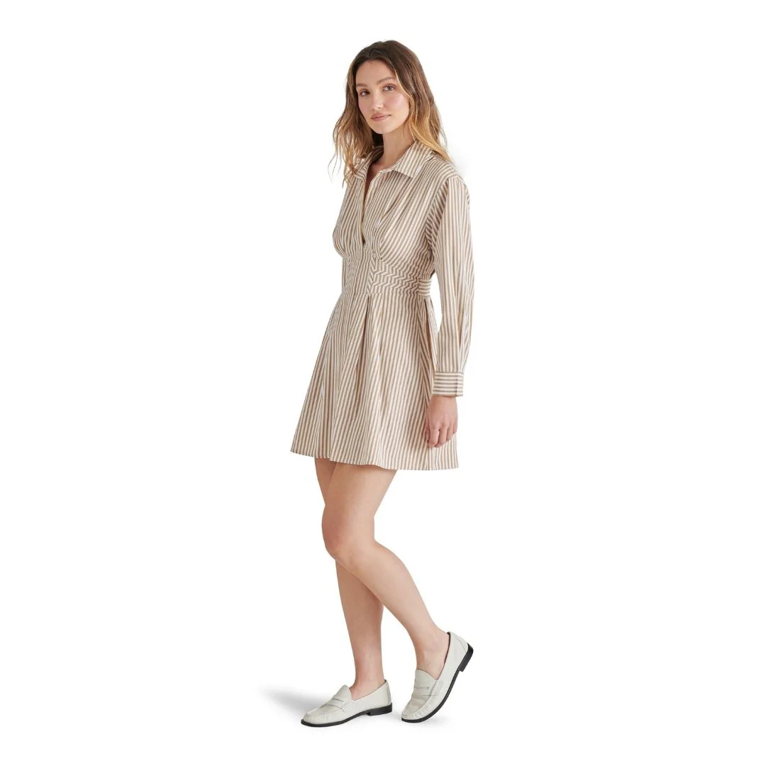 ARIA DRESS DUSTY TAUPE - Image 3