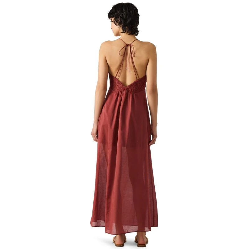 BRIANNA DRESS DUSTY BRICK - Image 5