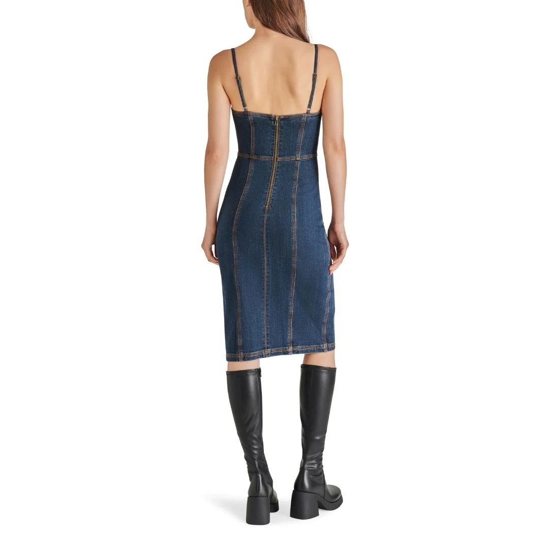GISELLE DRESS WASHED BLUE - Image 4