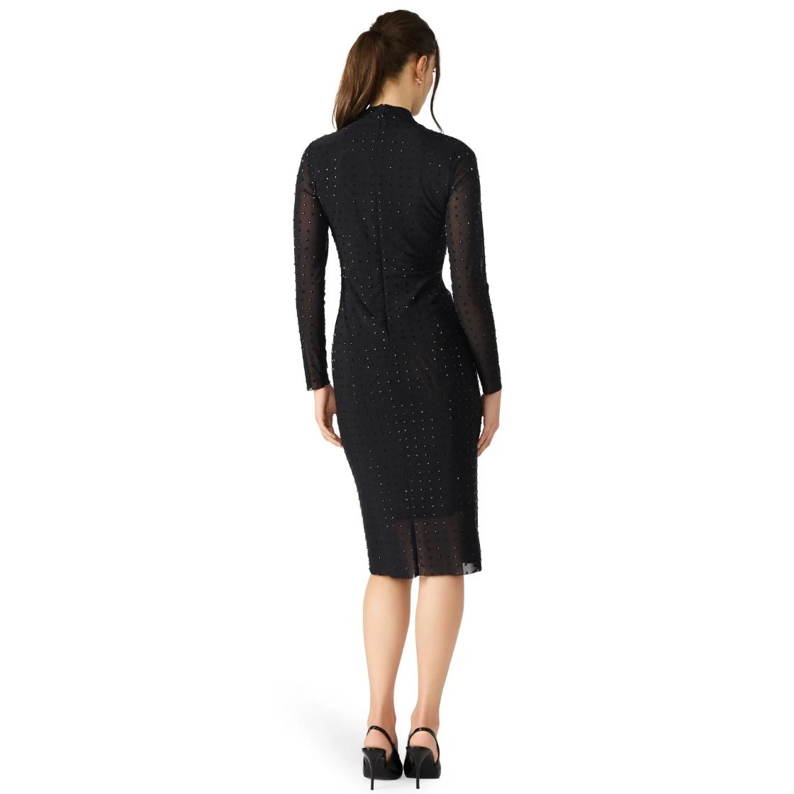 KRISTI MIDI DRESS BLACK - Image 4