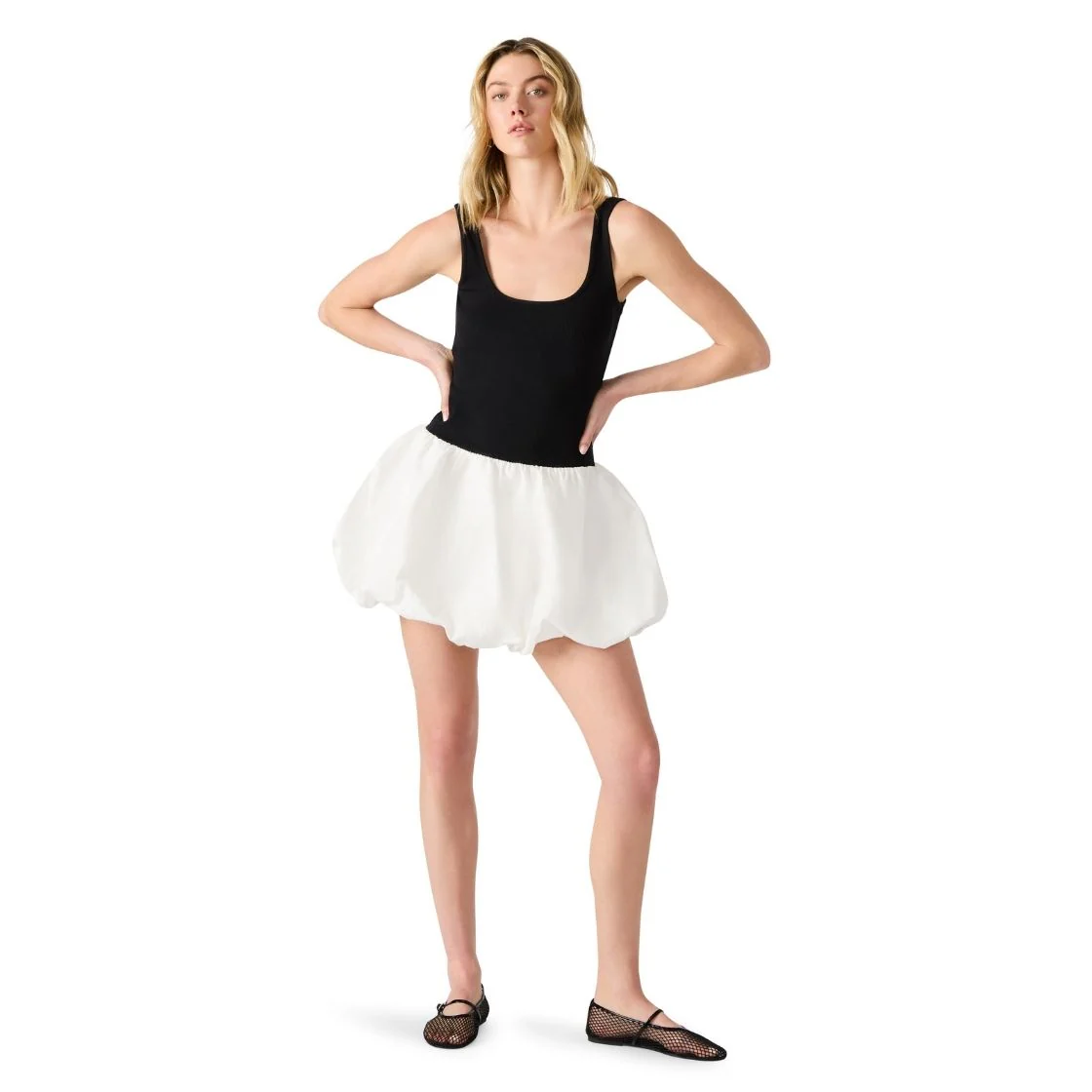LINNEA DRESS BLACK/WHITE - Image 2
