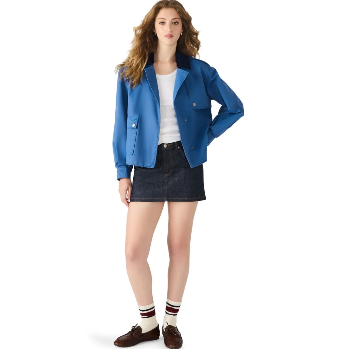 LUISA JACKET DUSTY BLUE - Image 4