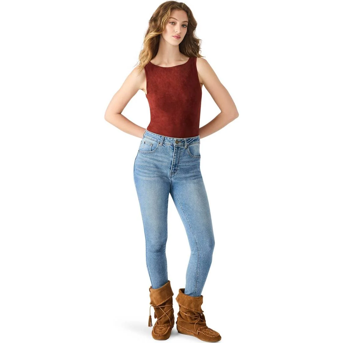 ORNELLIA BODYSUIT DUSTY BRICK - Image 4